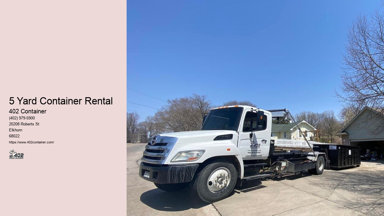 5 Yard Container Rental