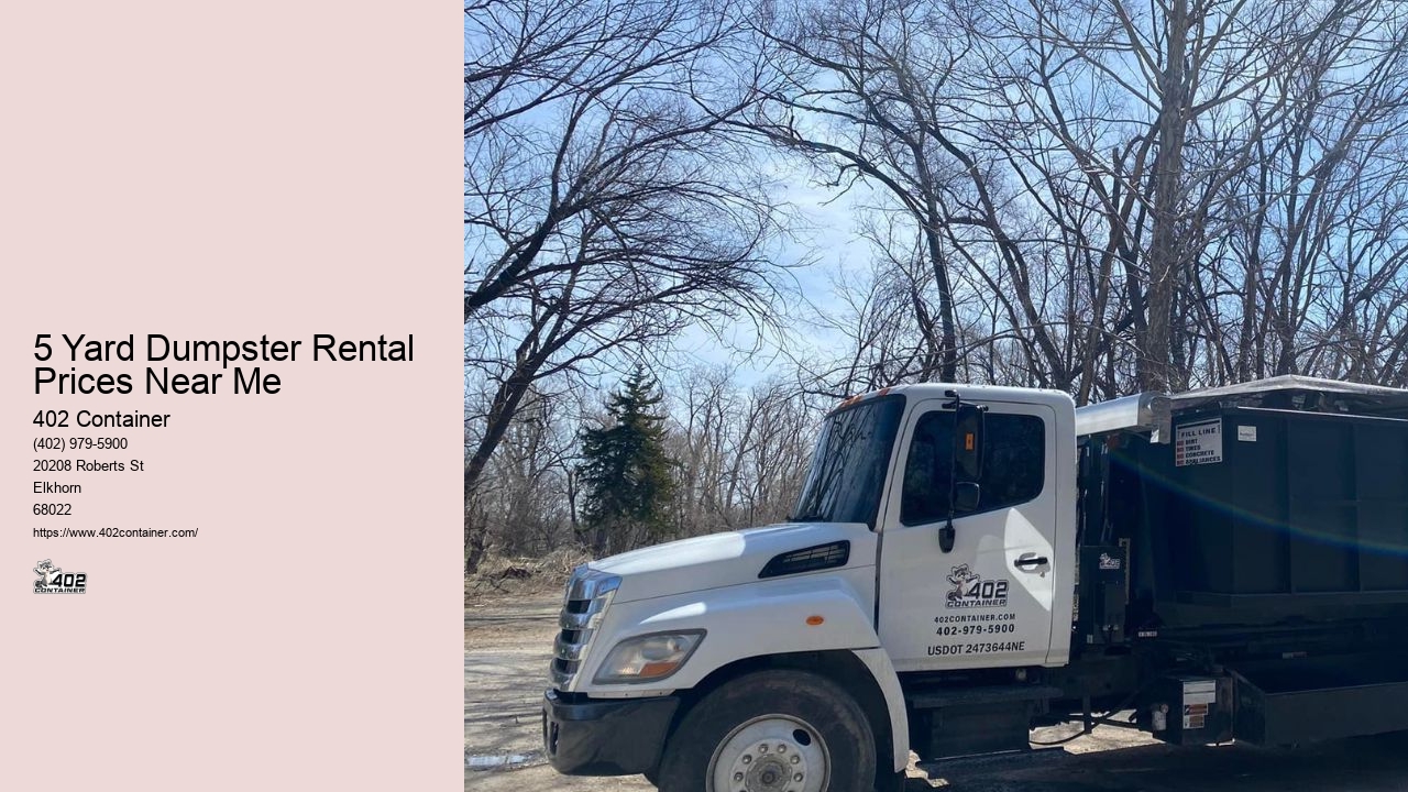 Dumpster Rental Estimates